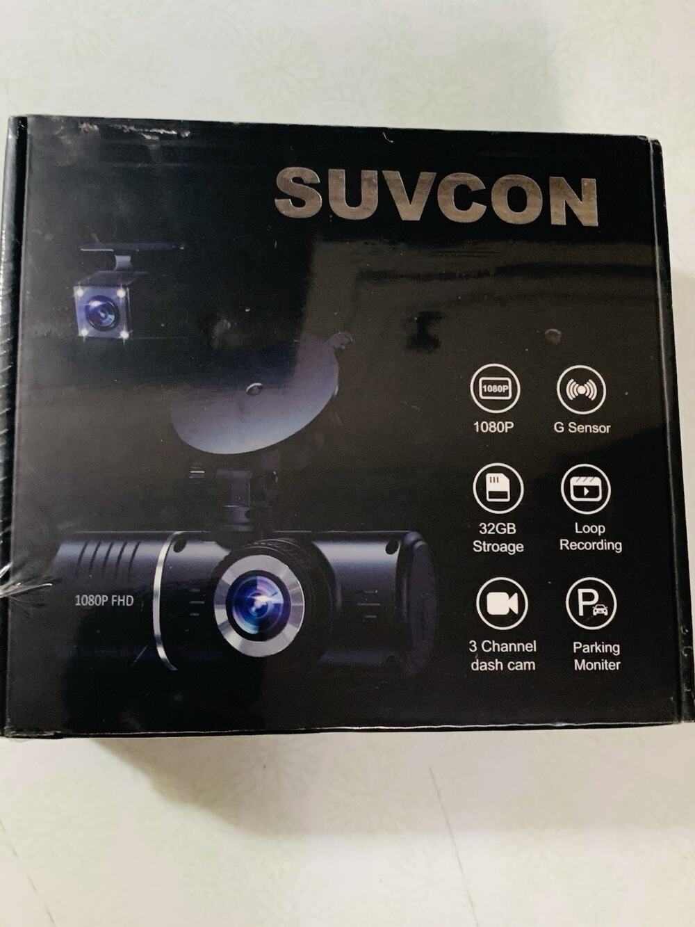SUVCON 3CH Dash Cam 32GB Memory Card Car Camera 3 Channel E10049545